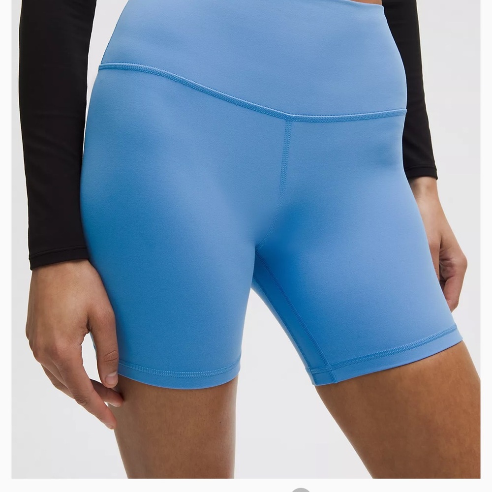 Lululemon align Blue Athletic biker Shorts